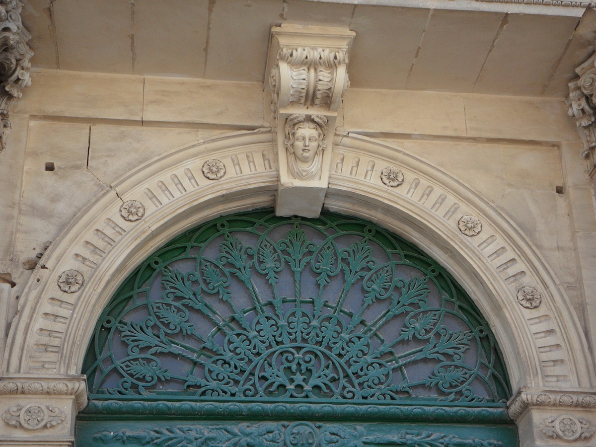 museum entrance archway