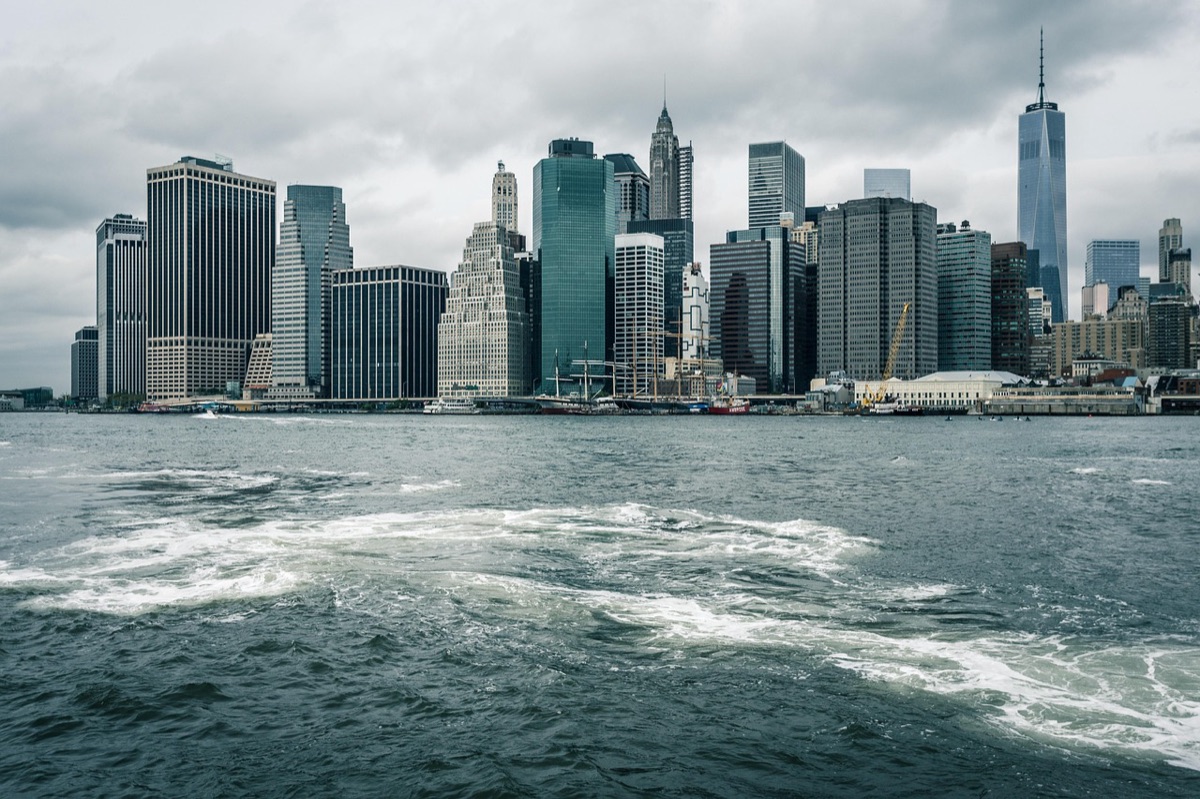 New York Skyline am Abend