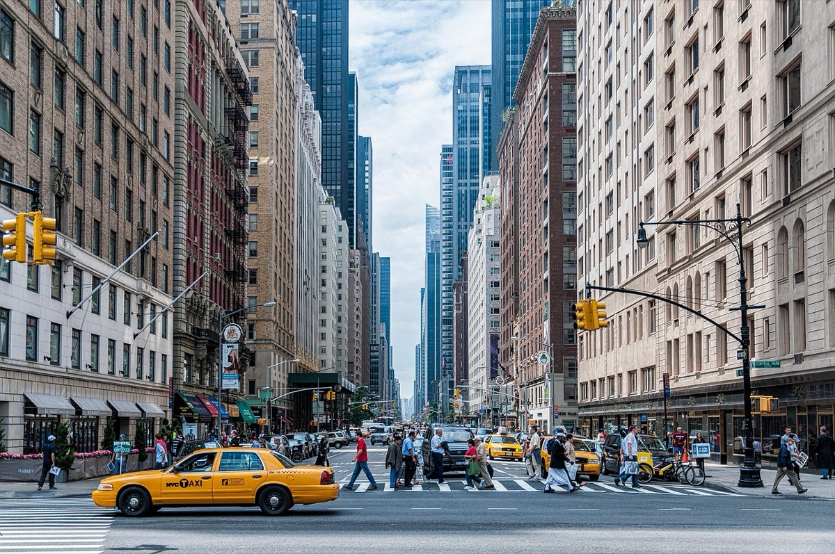 Zentrale Einkaufsfläche in New York