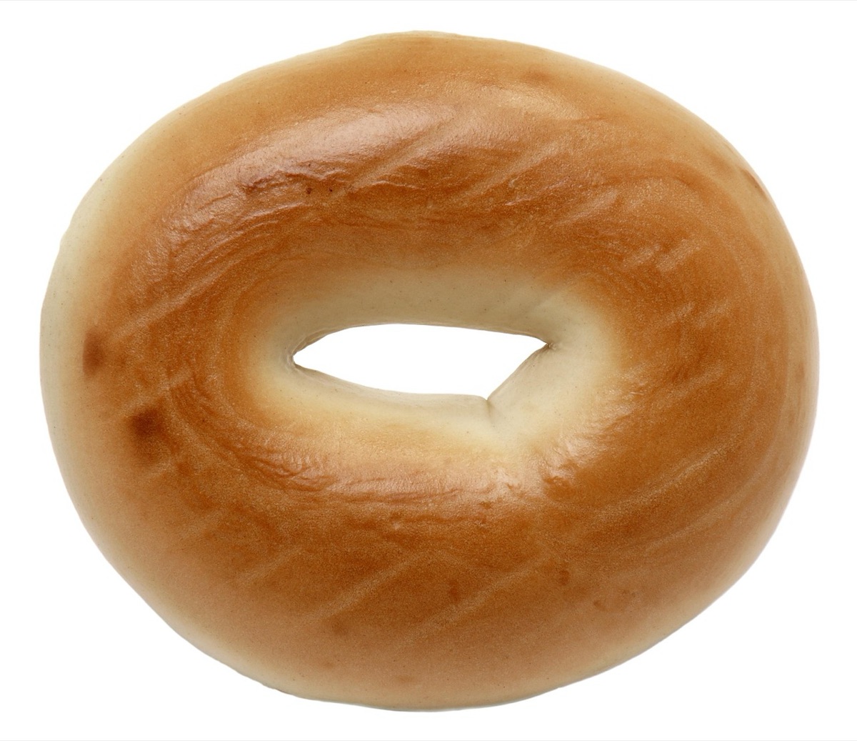 un bagel di New York su un piano di cottura