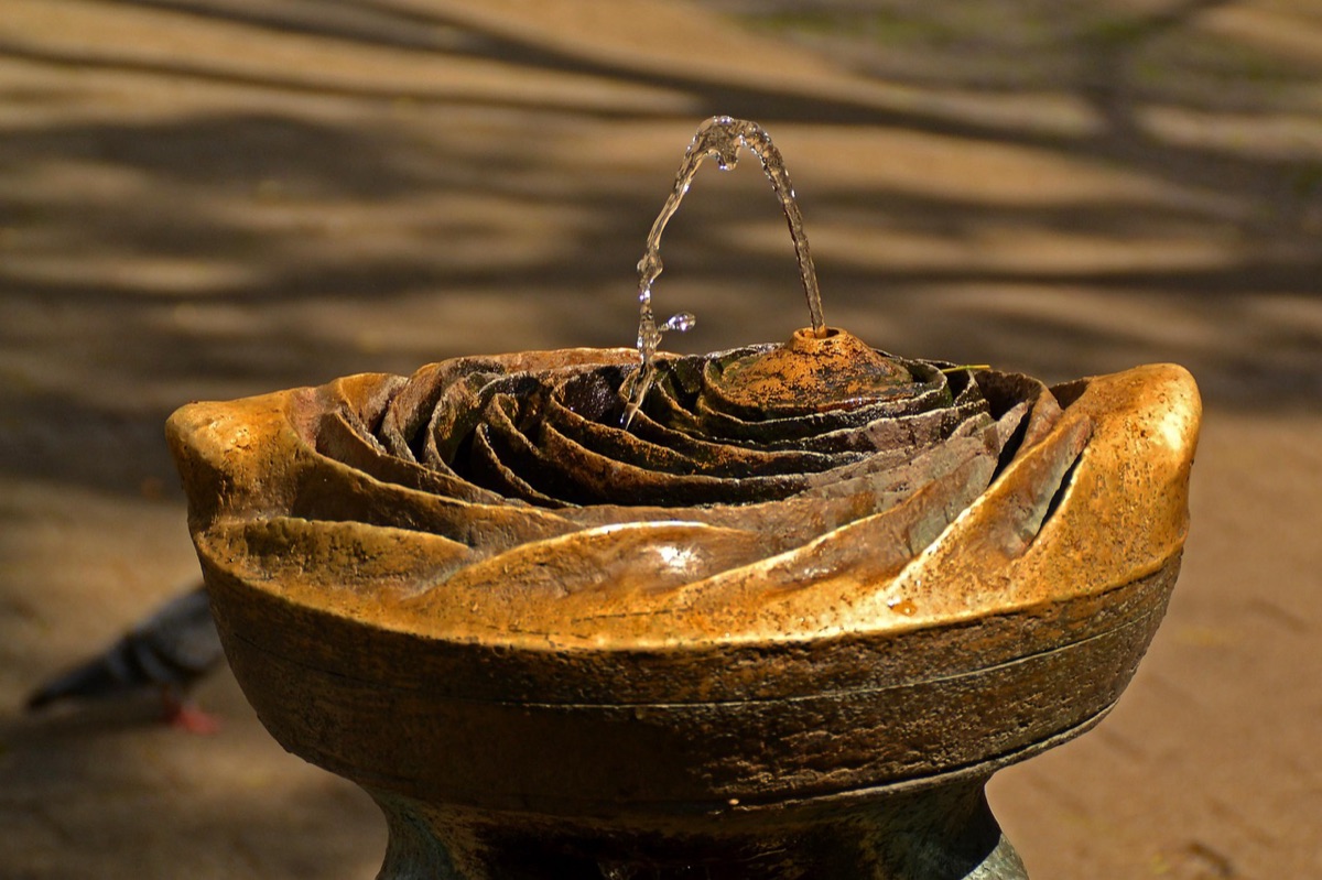 Cornell campus fountain